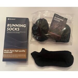 Rahhint 3 Pair Running Socks Mohair Compression Arch Reinforced Heel Toe Large